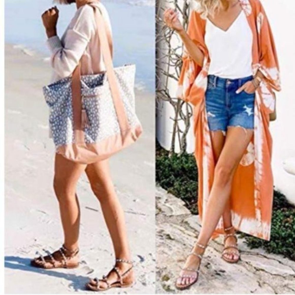 !! NEW !! Clear Studded Gladiator Sandals - Picture 9 of 11